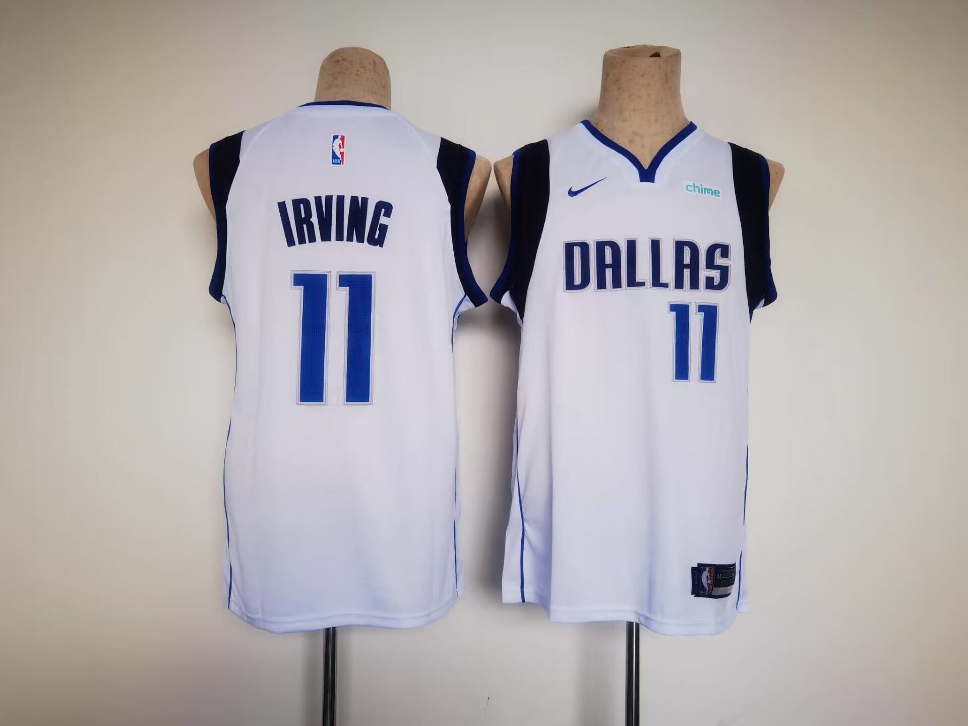 Men Dallas Mavericks 11 Irving White Game Nike 2023 NBA Jersey